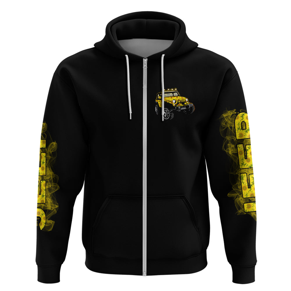 Sunflower Jeep Hoodie American Flag Sunflower Jeep DT01 Sunflower Jeep Hoodie American Flag Sunflower Jeep DT01