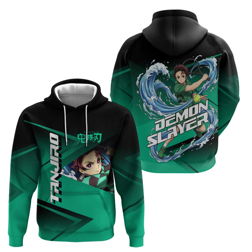 Tanjiro Kamado Water Hashira Hoodie Sporty Anime Mashup Style Tanjiro Kamado Water Hashira Hoodie Sporty Anime Mashup Style