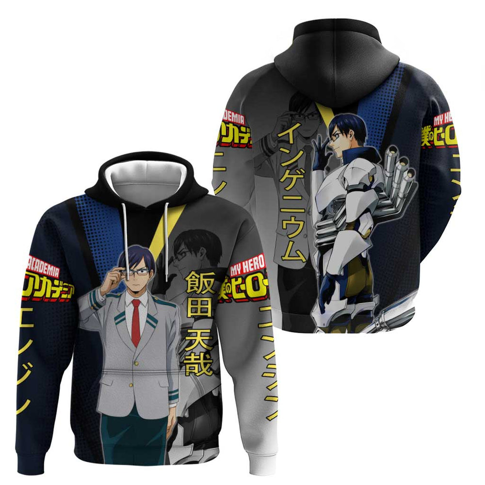 Tenya Iida Engine Hero Hoodie Japanese Comic Book Style Tenya Iida Engine Hero Hoodie Japanese Comic Book Style
