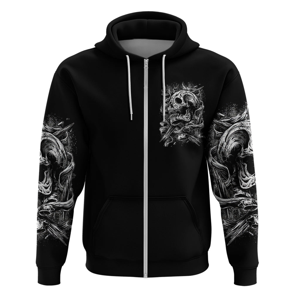 Three Skull Hoodie Stuck Between Idk Idc And Idgaf DT01 Three Skull Hoodie Stuck Between Idk Idc And Idgaf DT01