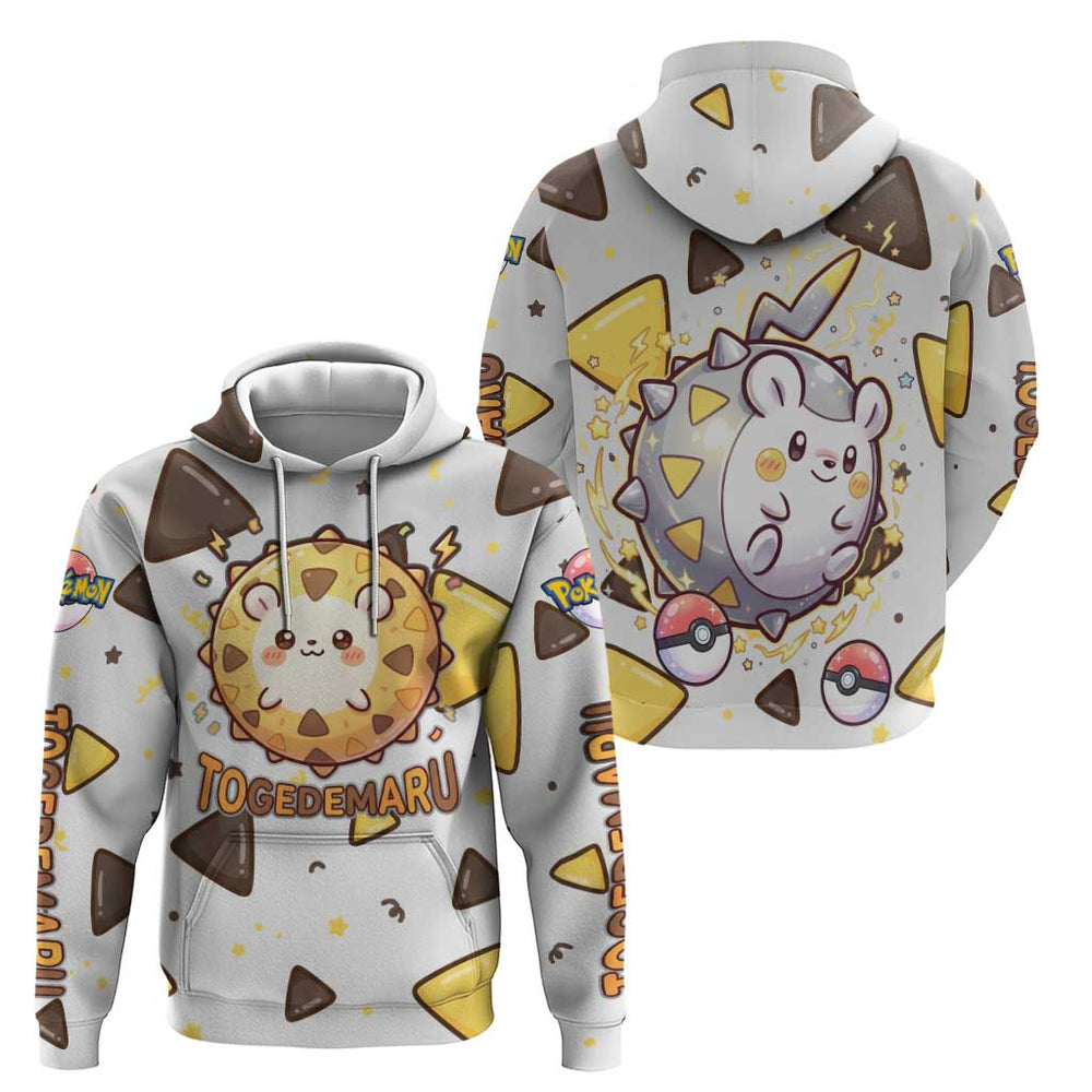 Togedemaru Hoodie Cute Electric Nacho Pop Art Togedemaru Hoodie Cute Electric Nacho Pop Art