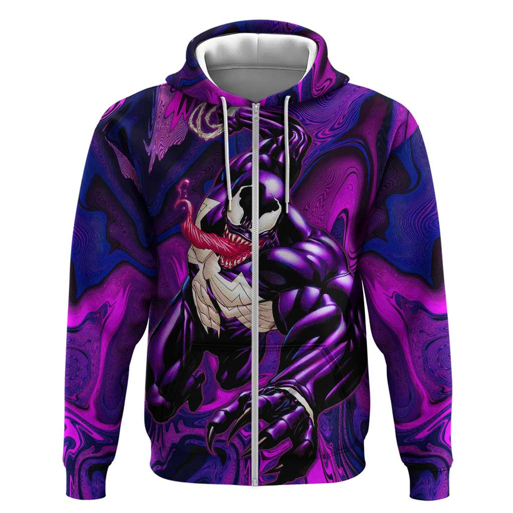 Trippy Venom Hoodie Comic Mix Galaxy Trippy Style Trippy Venom Hoodie Comic Mix Galaxy Trippy Style