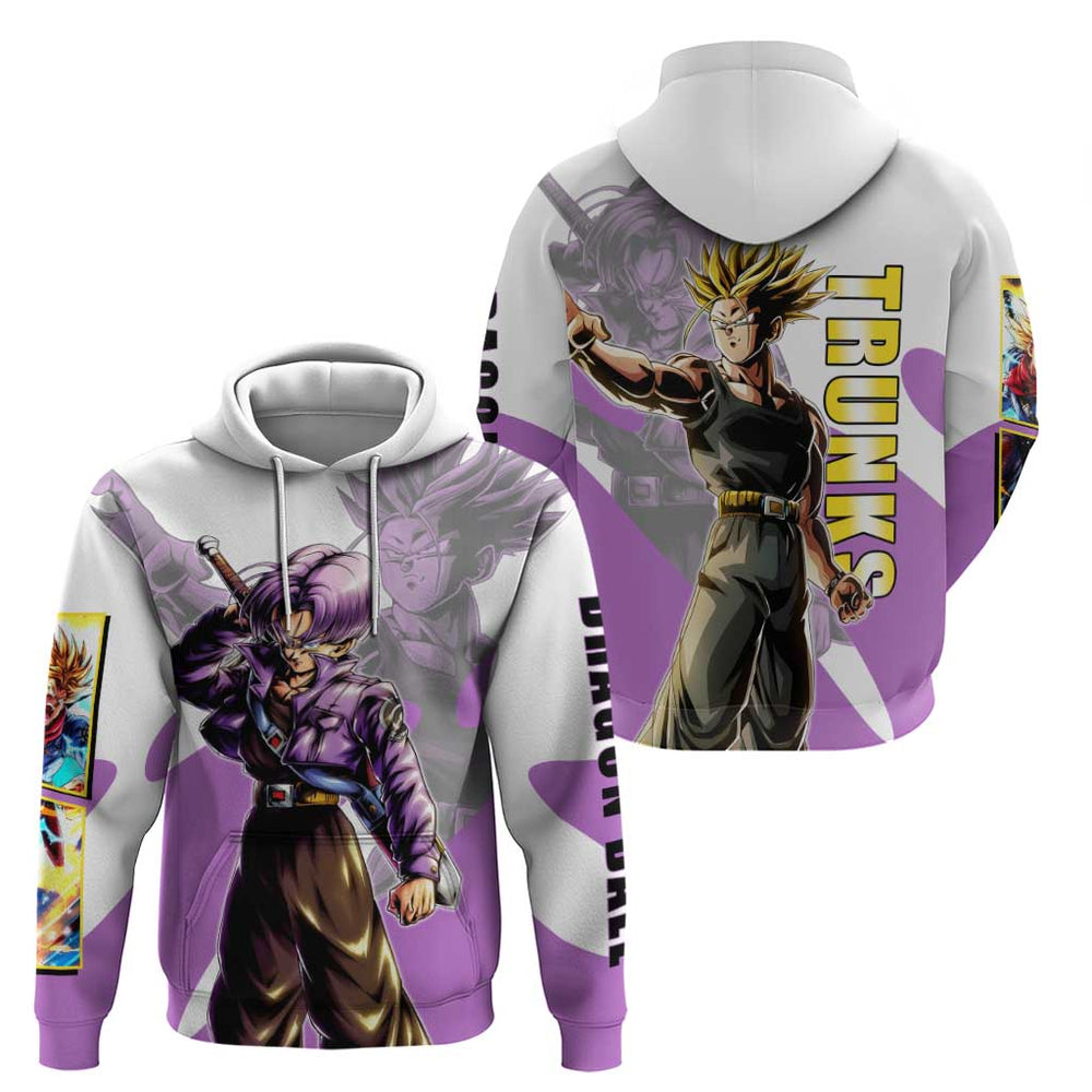 Trunks Time Warrior Hoodie Dynamic Anime Sword Style Trunks Time Warrior Hoodie Dynamic Anime Sword Style