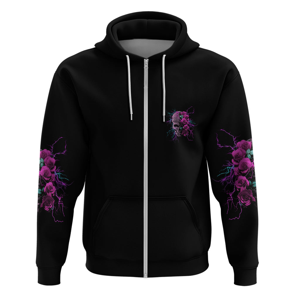 Underestimate Me Rose Skull Hoodie Underestimate Me Rose Skull Hoodie