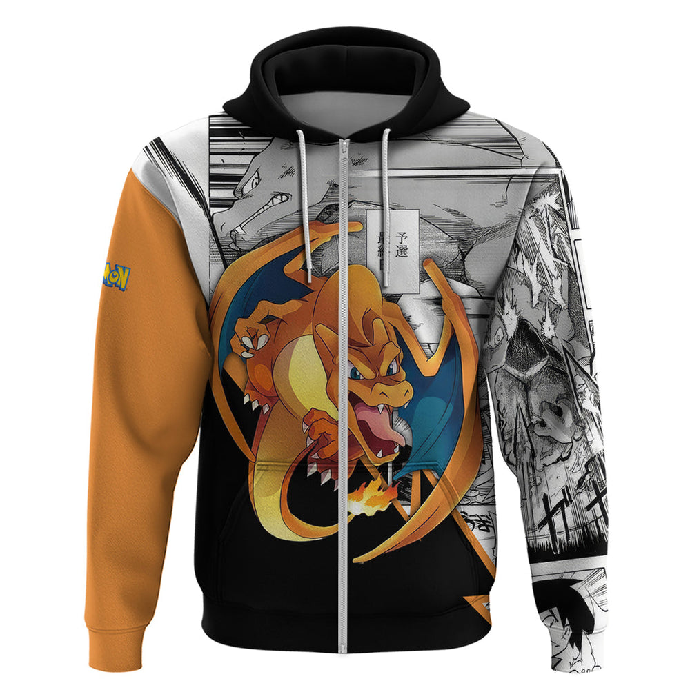 Charizard Mix Manga Hoodie Charizard Mix Manga Hoodie