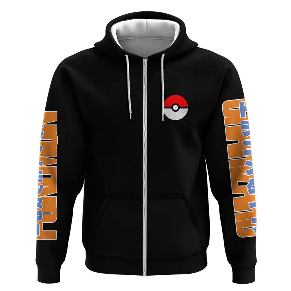 Charizard Poke Hoodie Anime Style Charizard Poke Hoodie Anime Style