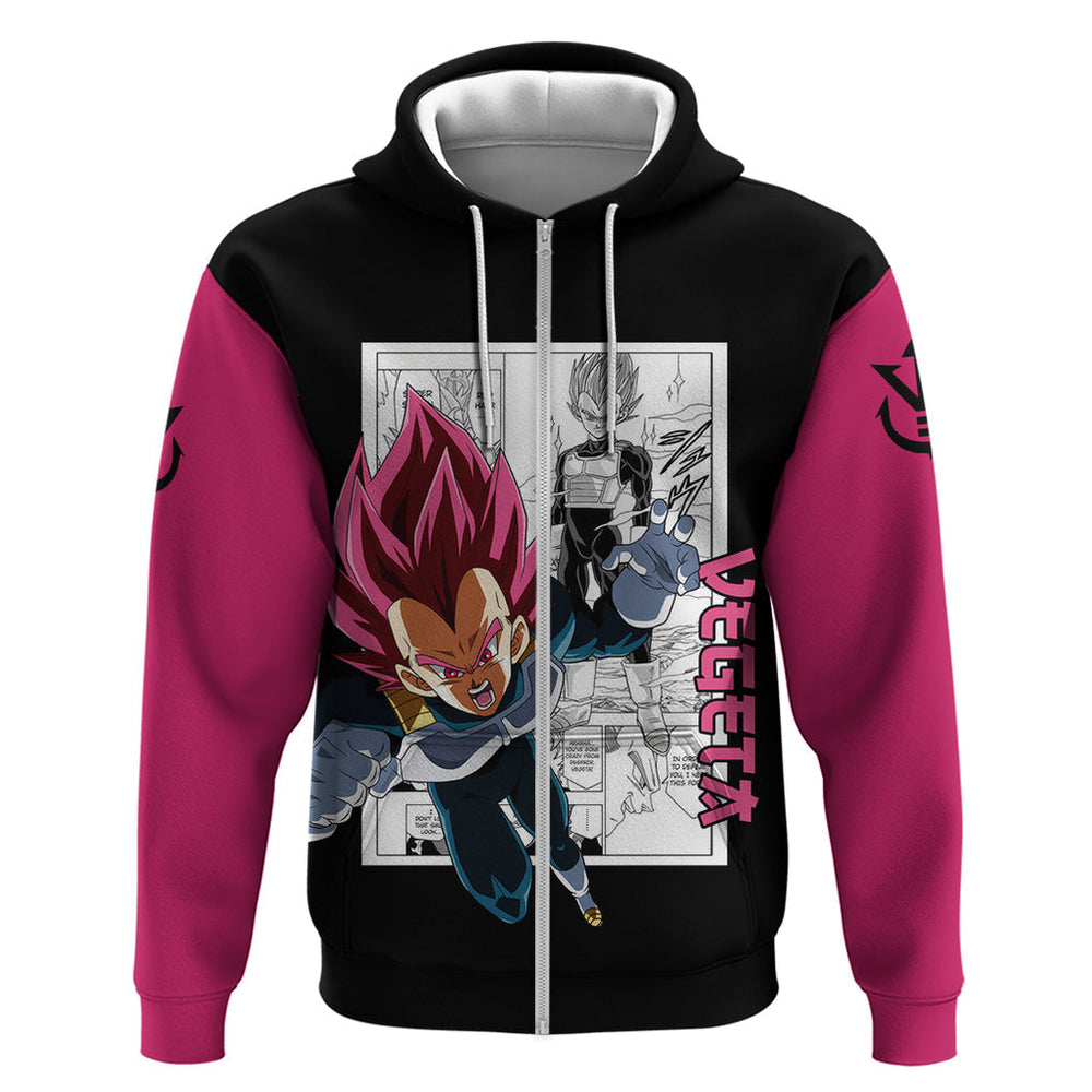 Vegeta God Hoodie Dragon Ball Mix Anime Manga Vegeta God Hoodie Dragon Ball Mix Anime Manga