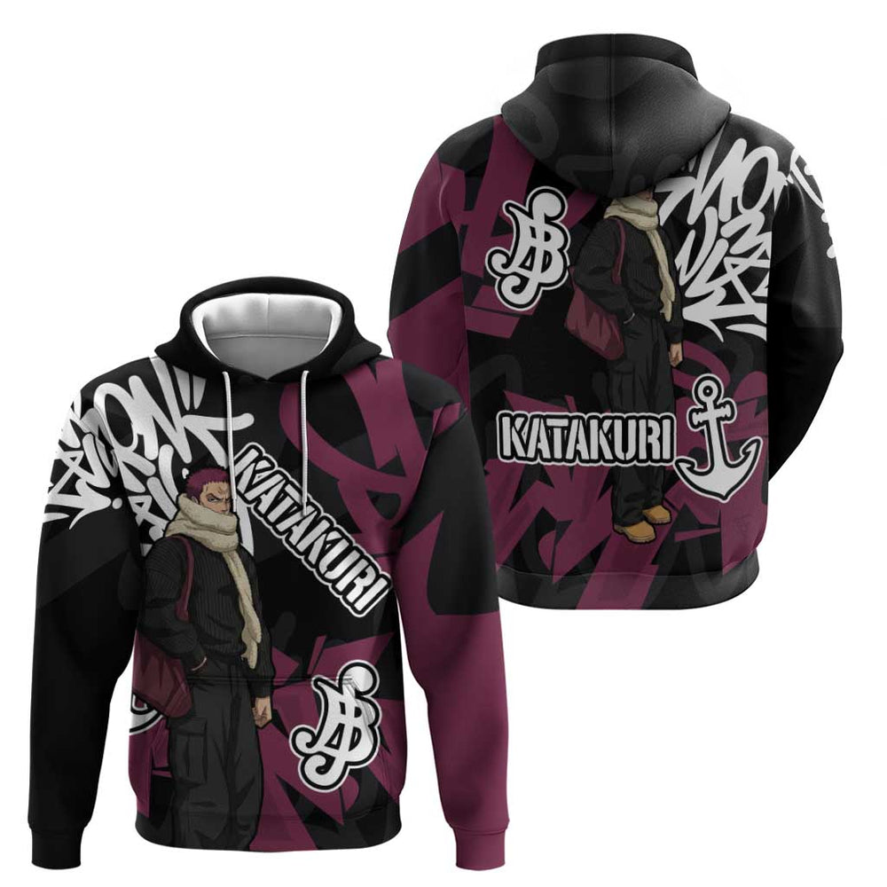 Charlotte Katakuri One Piece Hoodie Graffiti Street Art Anime Collage Charlotte Katakuri One Piece Hoodie Graffiti Street Art Anime Collage