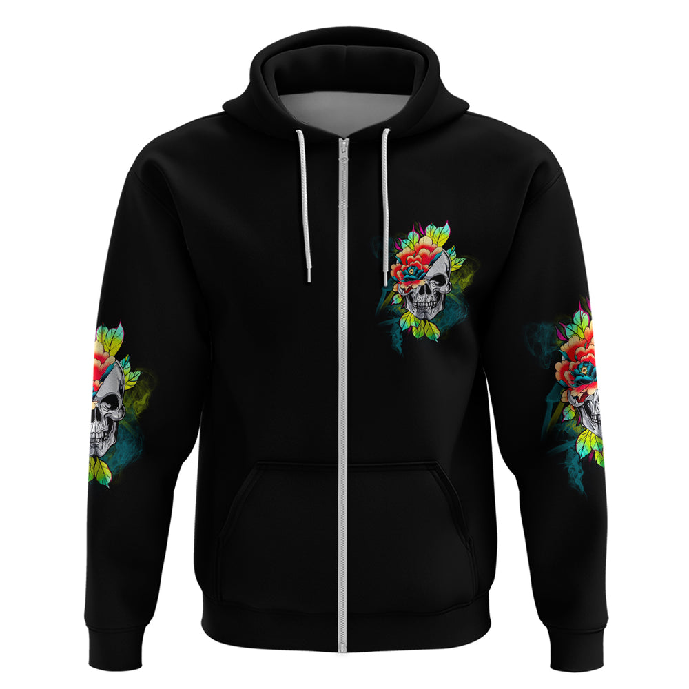 Warning This Tattooed Girl Flower Hoodie Warning This Tattooed Girl Flower Hoodie