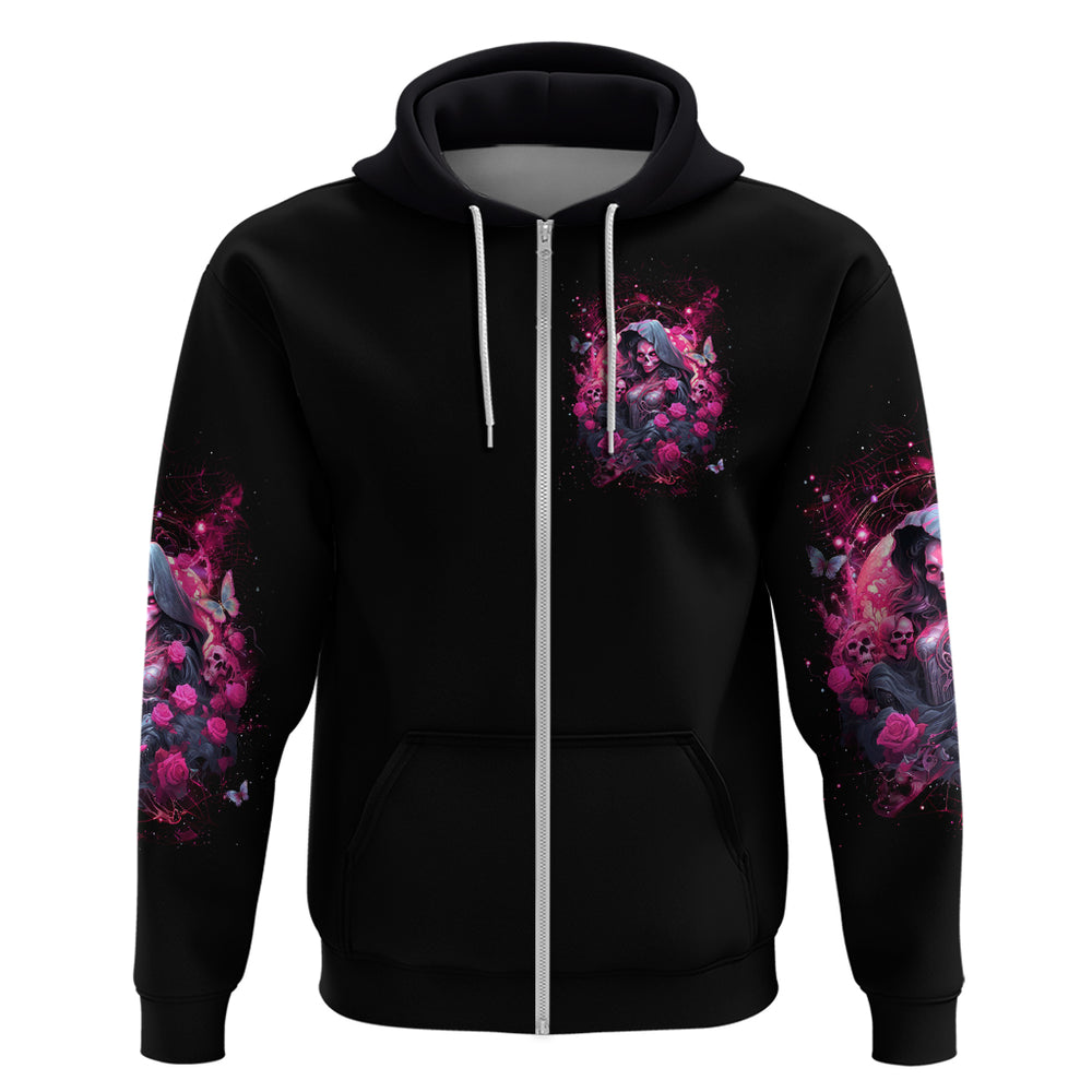 Witch Skull Hoodie They Whispered To Her You Cannot Withstand The Storm DT01 Witch Skull Hoodie They Whispered To Her You Cannot Withstand The Storm DT01