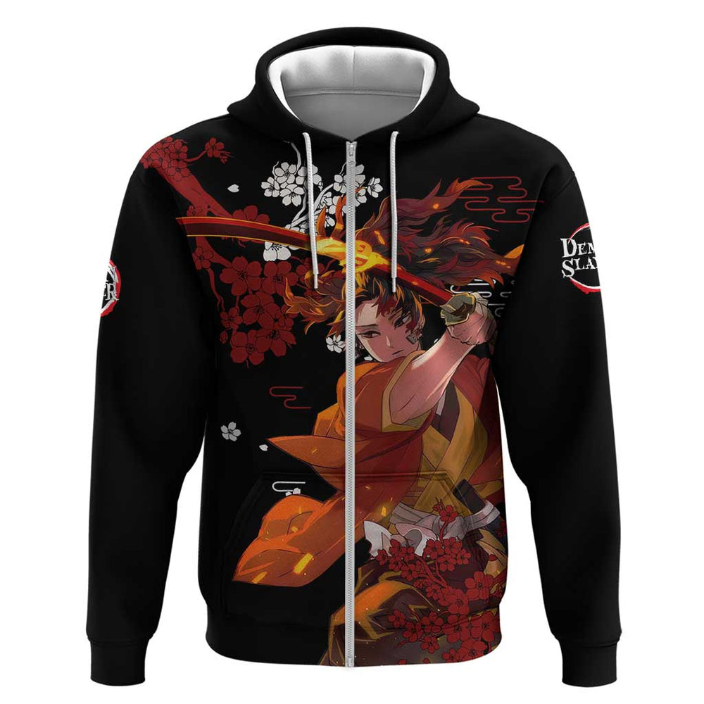 Yoriichi Tsugikuni - Demon Slayer Hoodie Anime Text Pattern Style Yoriichi Tsugikuni - Demon Slayer Hoodie Anime Text Pattern Style
