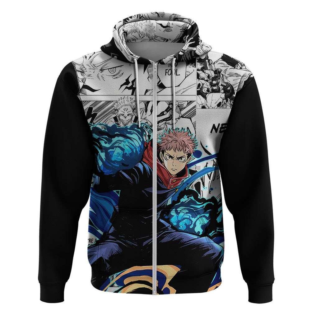 Yuji Itadori - Jujutsu Kaisen Hoodie Manga Style Yuji Itadori - Jujutsu Kaisen Hoodie Manga Style