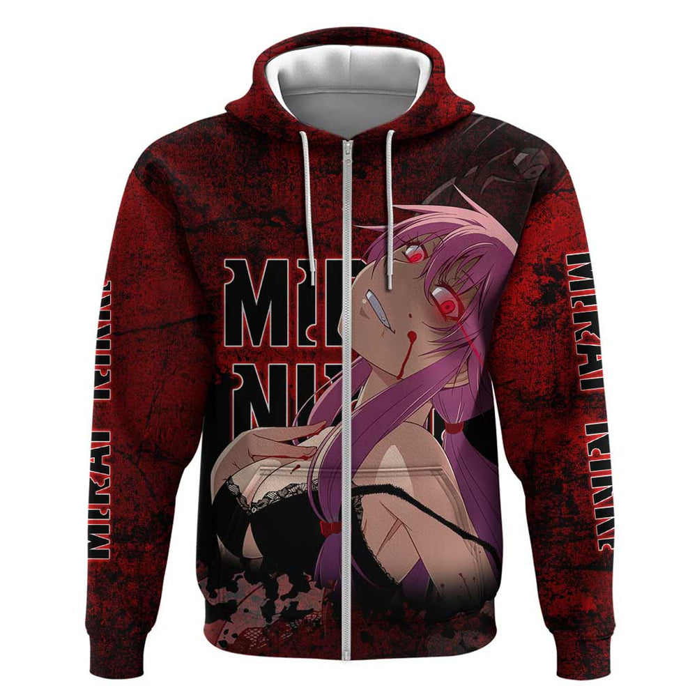 Yuno Gasai - Future Diary Hoodie Anime Style Yuno Gasai - Future Diary Hoodie Anime Style