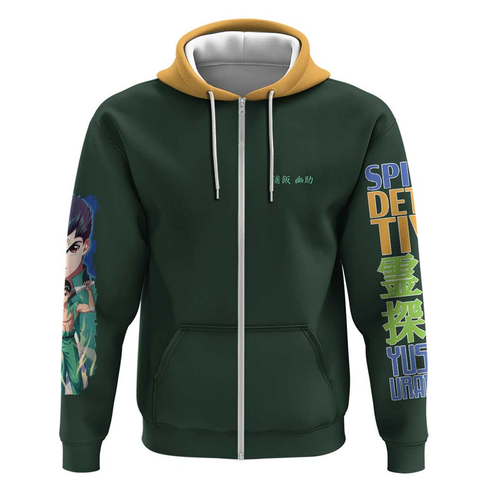 Yusuke Urameshi V4 Yuyu Hakusho Hoodie Japan Anime Style Yusuke Urameshi V4 Yuyu Hakusho Hoodie Japan Anime Style