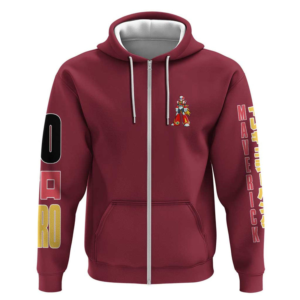 Zero Mega Man Hoodie Anime Style Zero Mega Man Hoodie Anime Style