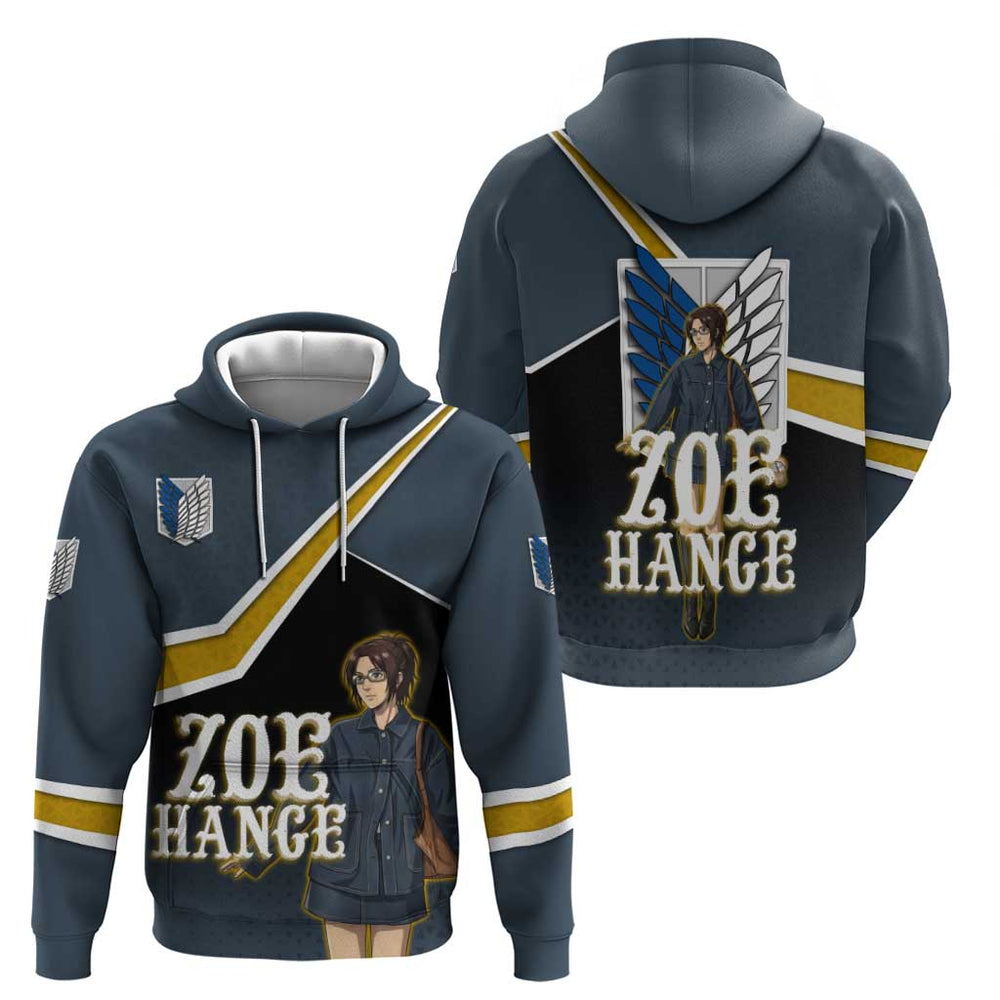 Zoe Hange Attack on Titan Hoodie Anime Urban Chic Illustration Zoe Hange Attack on Titan Hoodie Anime Urban Chic Illustration