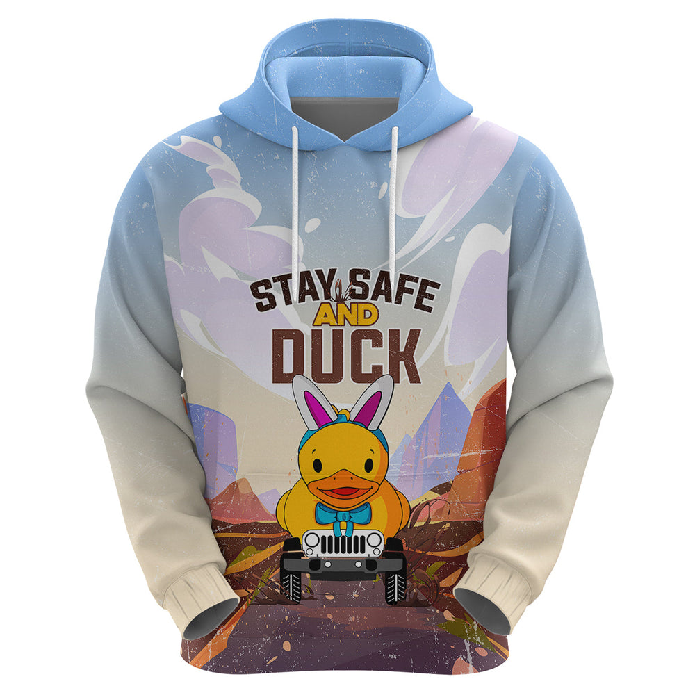 Duck Duck Jeep Easter Stay Safe And Duck Hoodie Duck Duck Jeep Easter Stay Safe And Duck Hoodie