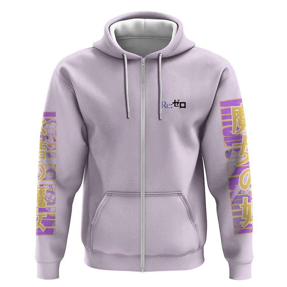 Emilia Re Zero Hoodie Anime Style Emilia Re Zero Hoodie Anime Style