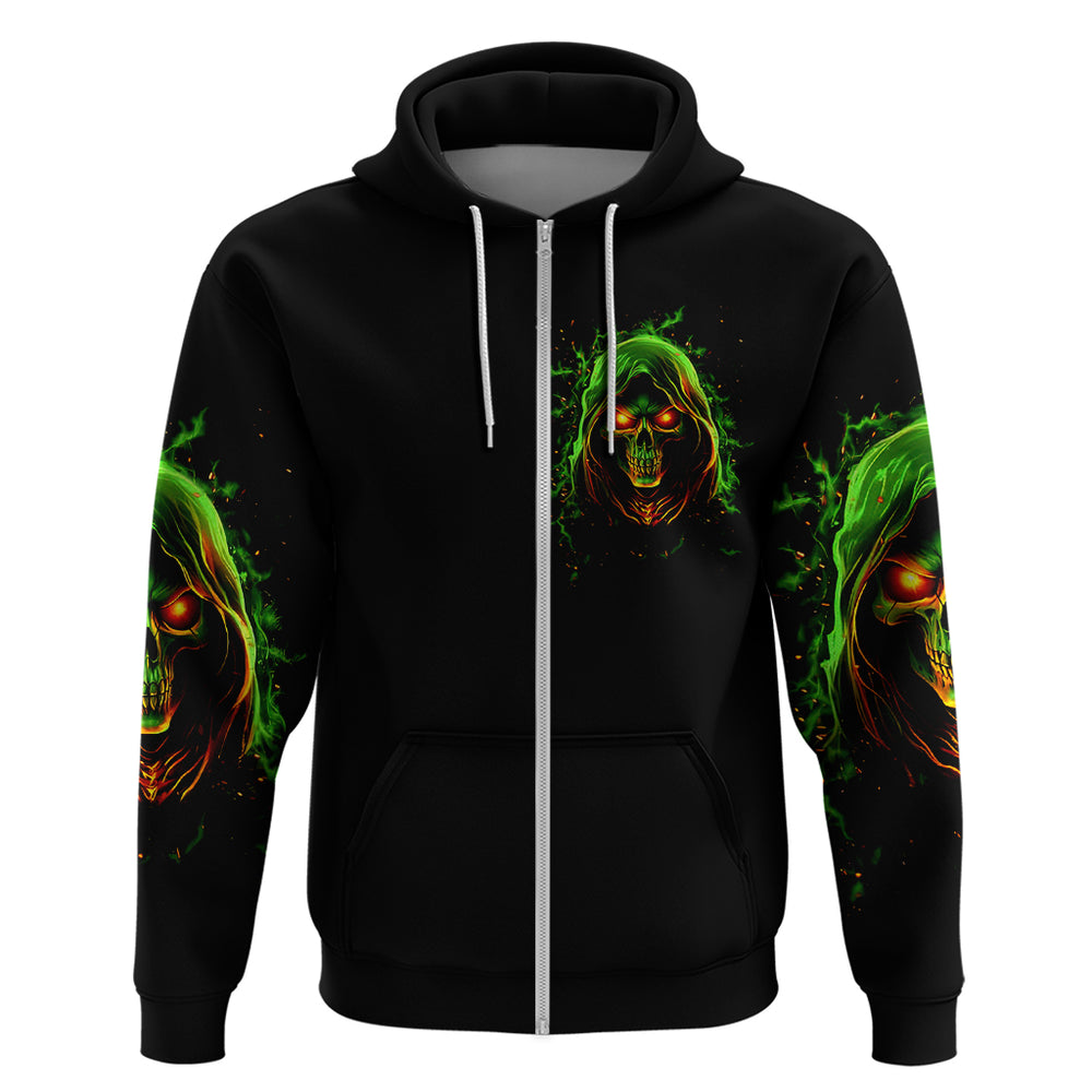 Fire Death Skull Hoodie The Only Thing That Can Stop Is Me DT01 Fire Death Skull Hoodie The Only Thing That Can Stop Is Me DT01