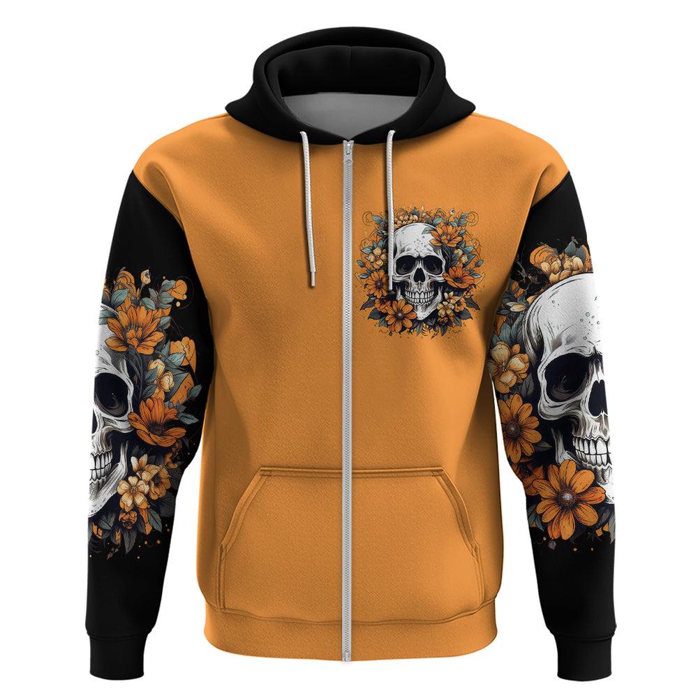 Flower Skull Hoodie I Try To Avoid Drama DT01 Flower Skull Hoodie I Try To Avoid Drama DT01