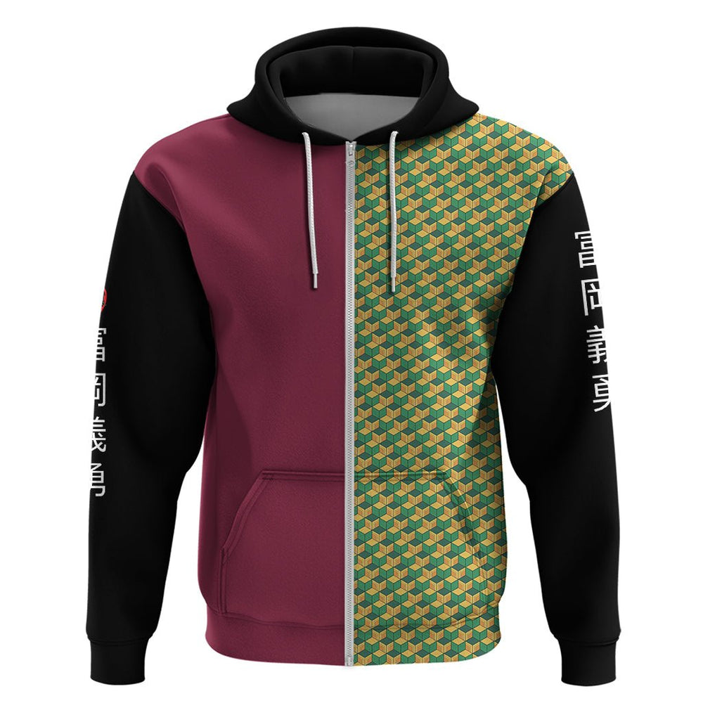 Anime Demon Slayers Giyuu Tomioka Hoodie Basic Streetwear Anime Demon Slayers Giyuu Tomioka Hoodie Basic Streetwear