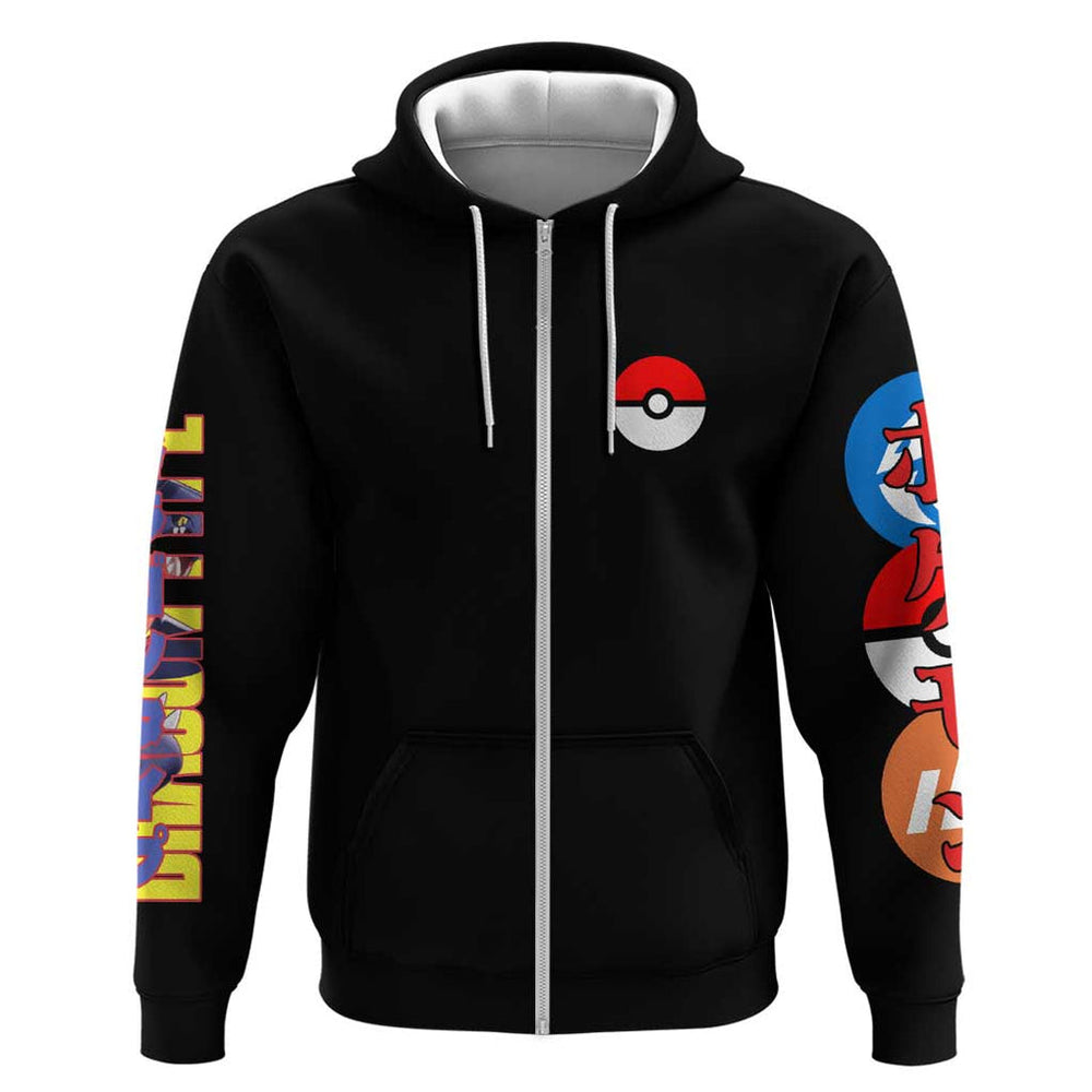 Garchomp Poke Hoodie Anime Style Garchomp Poke Hoodie Anime Style