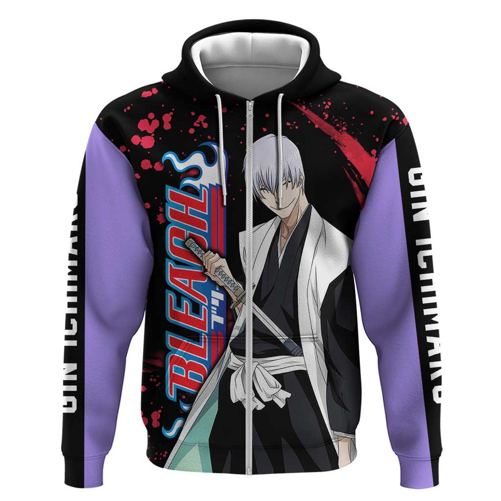 Gin Ichimaru - Bleach Hoodie Anime Style Gin Ichimaru - Bleach Hoodie Anime Style