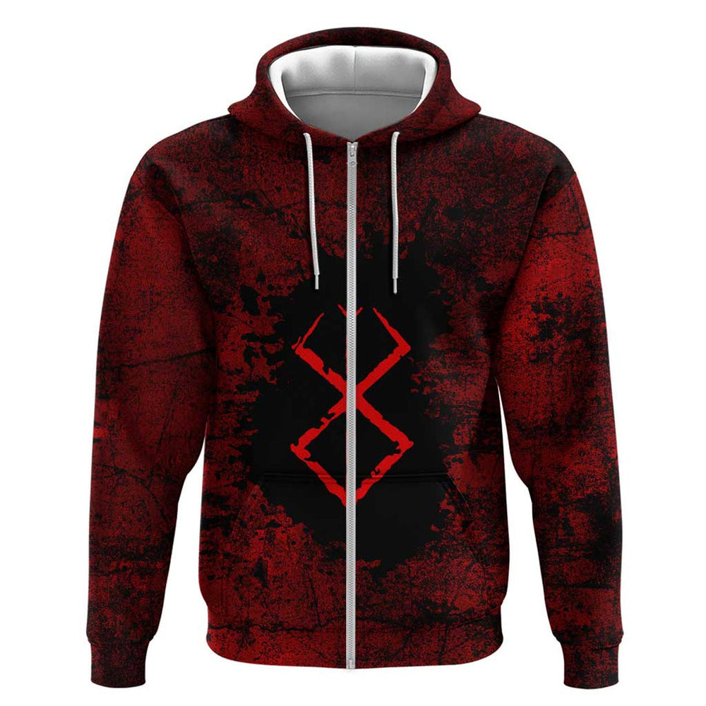 Guts - Berserk Hoodie Anime Mix Grunge Blood Style Guts - Berserk Hoodie Anime Mix Grunge Blood Style