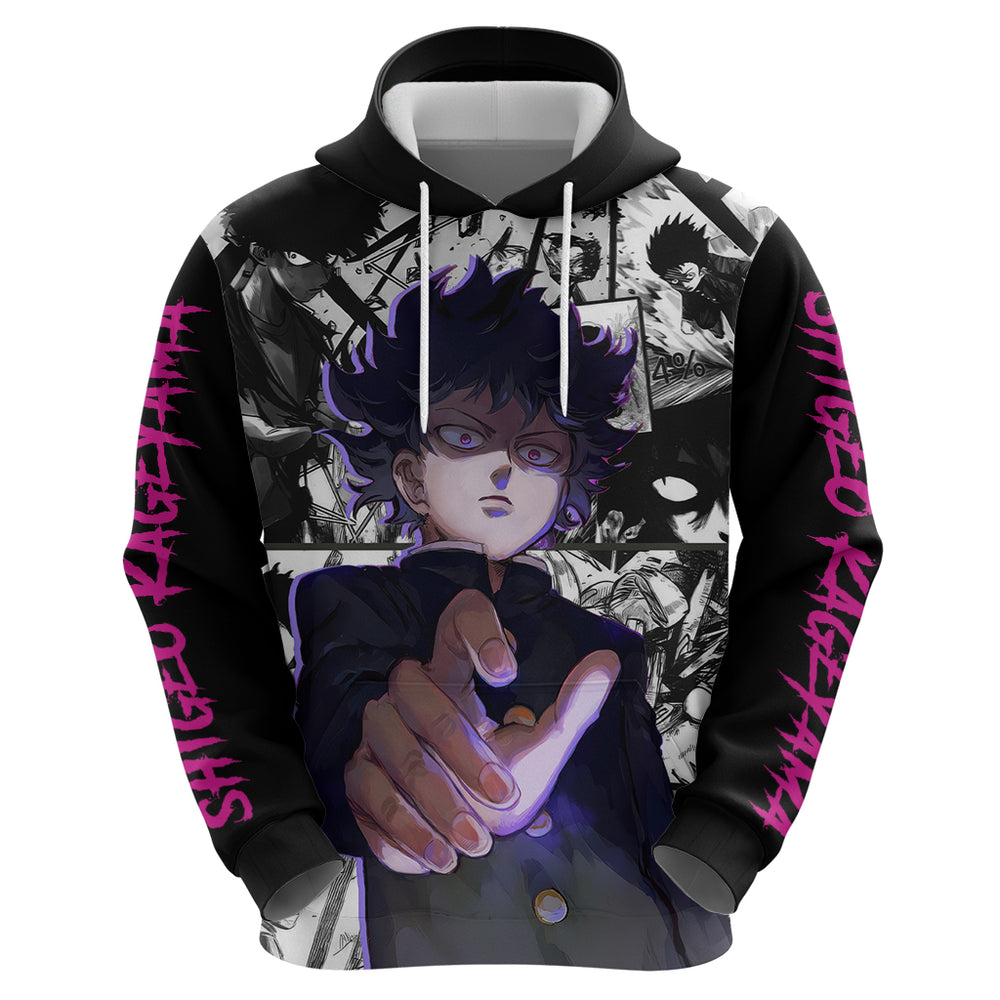 Arataka Reigen Mob Psycho 100 Hoodie Anime Style Art Arataka Reigen Mob Psycho 100 Hoodie Anime Style Art