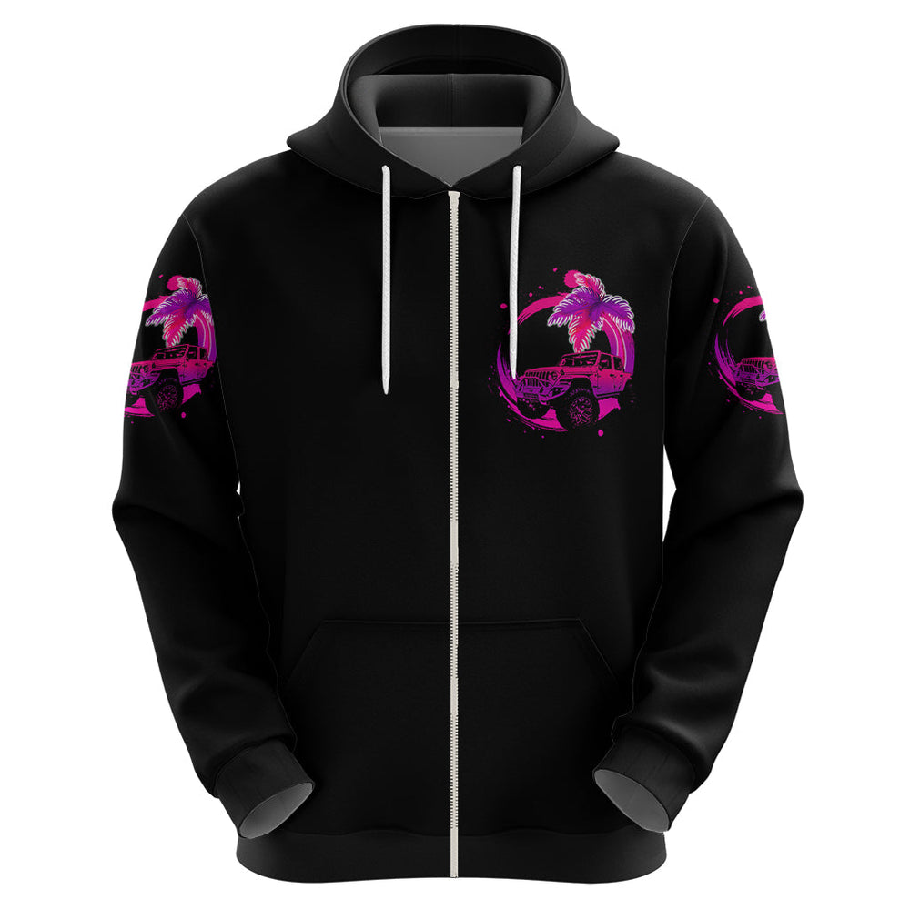 JEEP Beach Hoodie Vibe Pink Style JEEP Beach Hoodie Vibe Pink Style