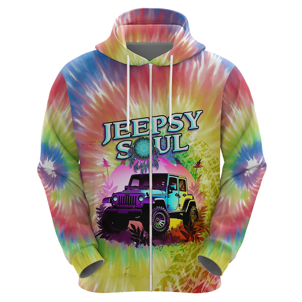 Jeepsy Soul Tie-dye Hoodie Set Your Heart Free Jeepsy Soul Tie-dye Hoodie Set Your Heart Free
