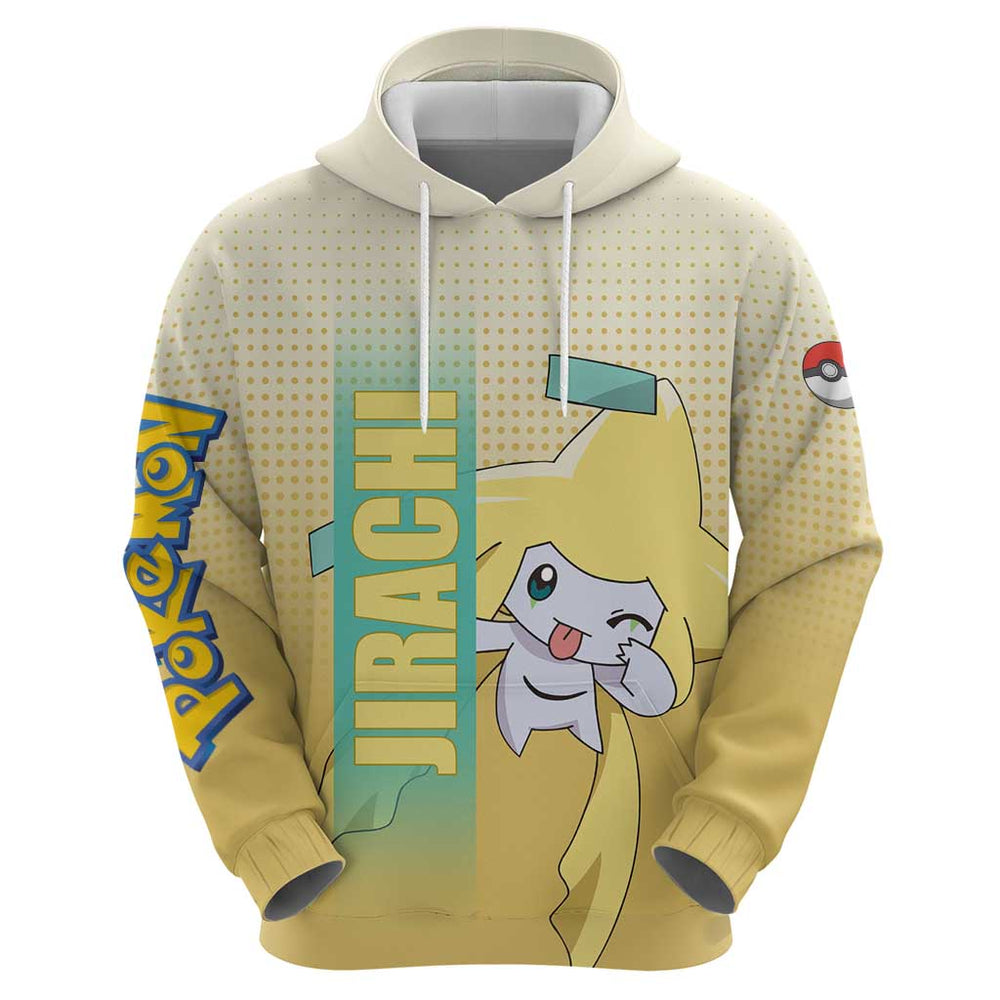 Jirachi from Pok Hoodie with Psychic Type Power and Cute Design Jirachi from Pok Hoodie with Psychic Type Power and Cute Design