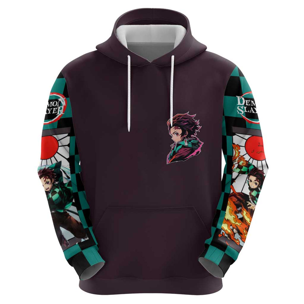 Kamado Tanjiro Demon Slayer Hoodie Anime Style Kamado Tanjiro Demon Slayer Hoodie Anime Style