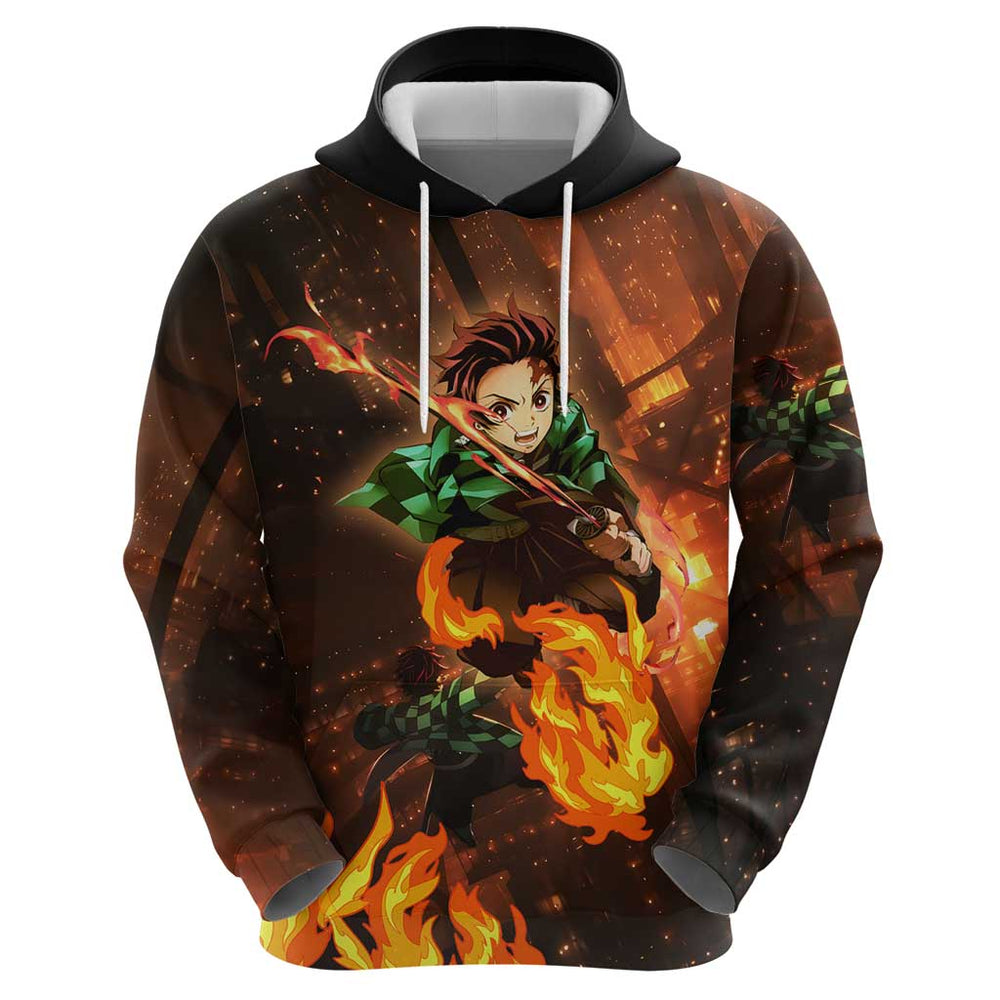 Kamado Tanjiro in Infinity Castle - Demon Slayer Hoodie Anime Style Kamado Tanjiro in Infinity Castle - Demon Slayer Hoodie Anime Style
