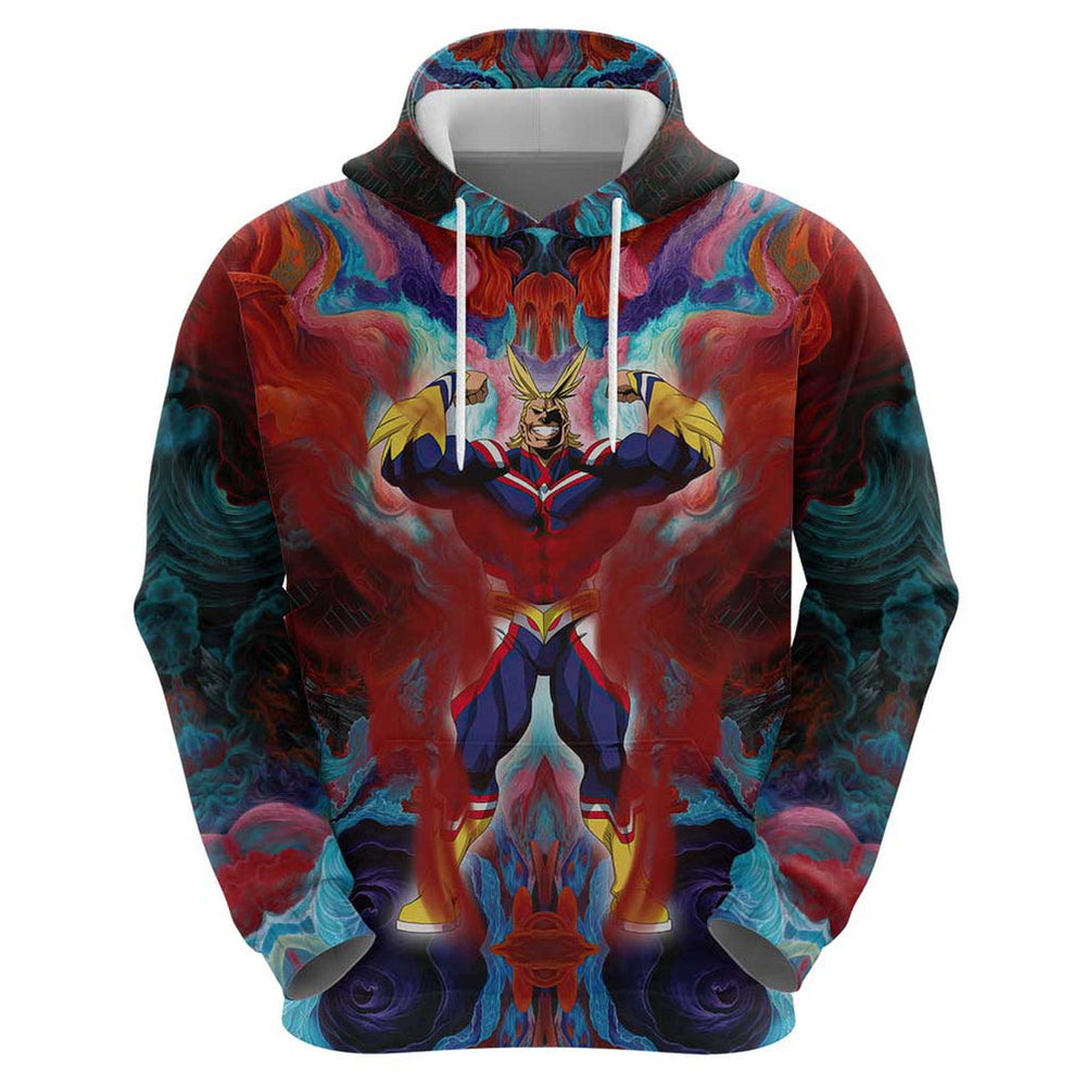 Atmospheric Blast All Might My Hero Academia Hoodie Anime Mix Abstracs Trippy Style Atmospheric Blast All Might My Hero Academia Hoodie Anime Mix Abstracs Trippy Style