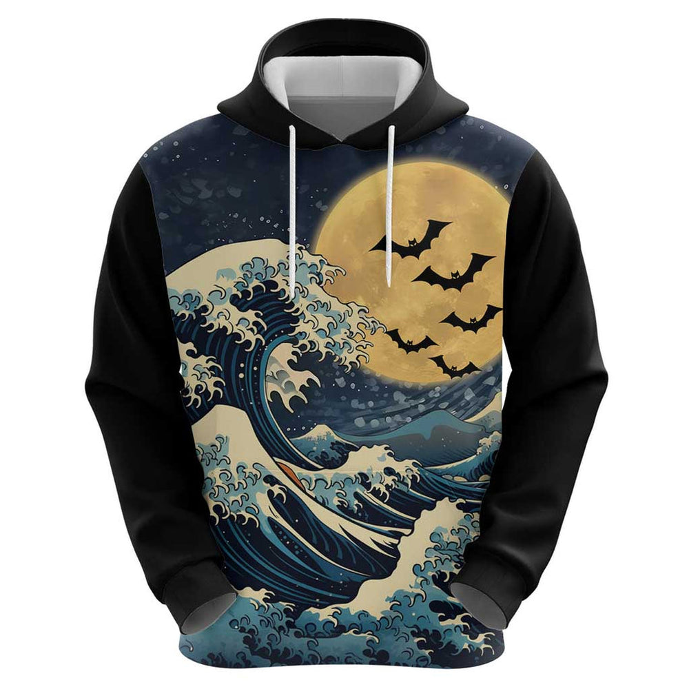 Kanagawa Wave Janpan Halloween Hoodie Japan Art Style Kanagawa Wave Janpan Halloween Hoodie Japan Art Style