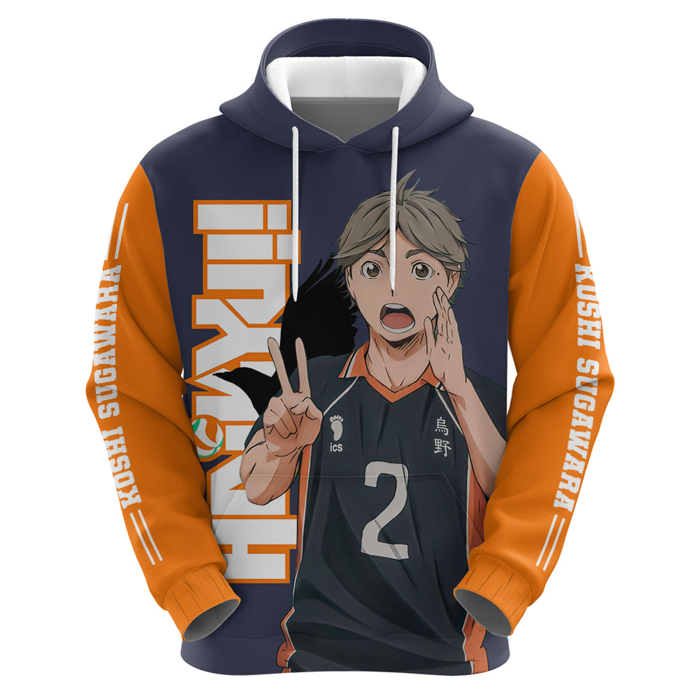 Karasuno Koshi Sugawara Hoodie Haikyu Karasuno Koshi Sugawara Hoodie Haikyu