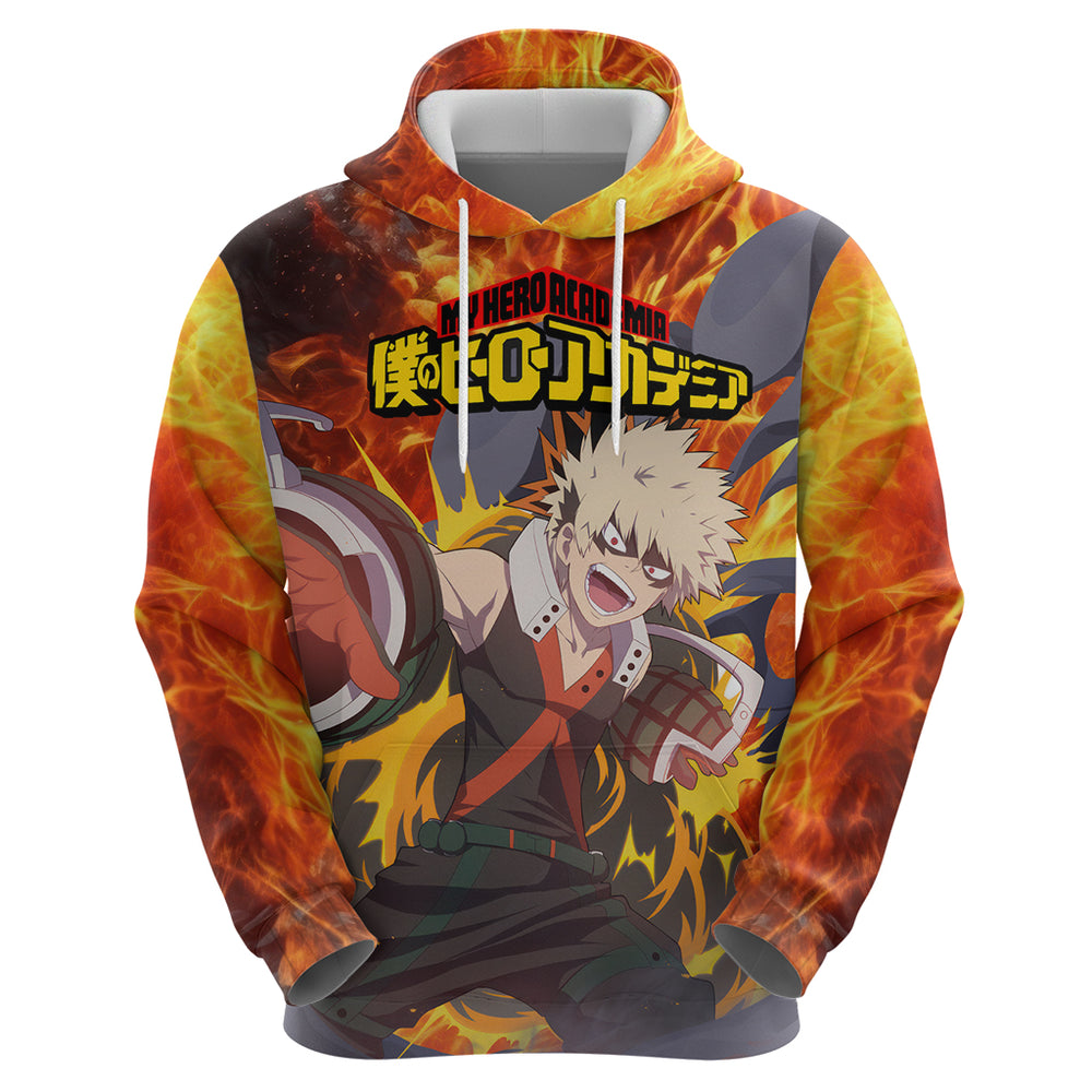 Katsuki Bakugou - My Hero Academia Hoodie Anime Style Katsuki Bakugou - My Hero Academia Hoodie Anime Style