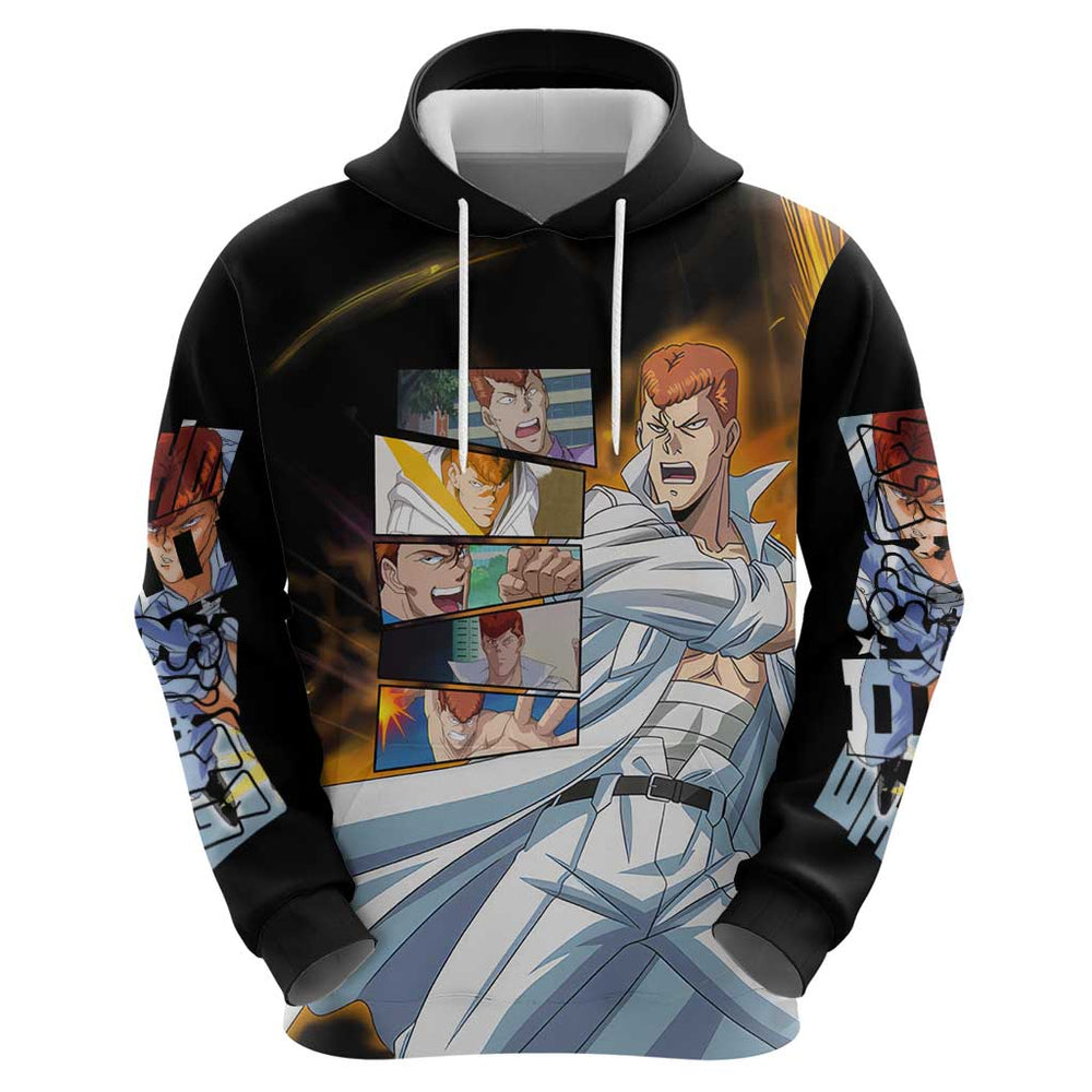Kazuma Kuwabara - YuYu Hakusho Hoodie Anime Style Kazuma Kuwabara - YuYu Hakusho Hoodie Anime Style