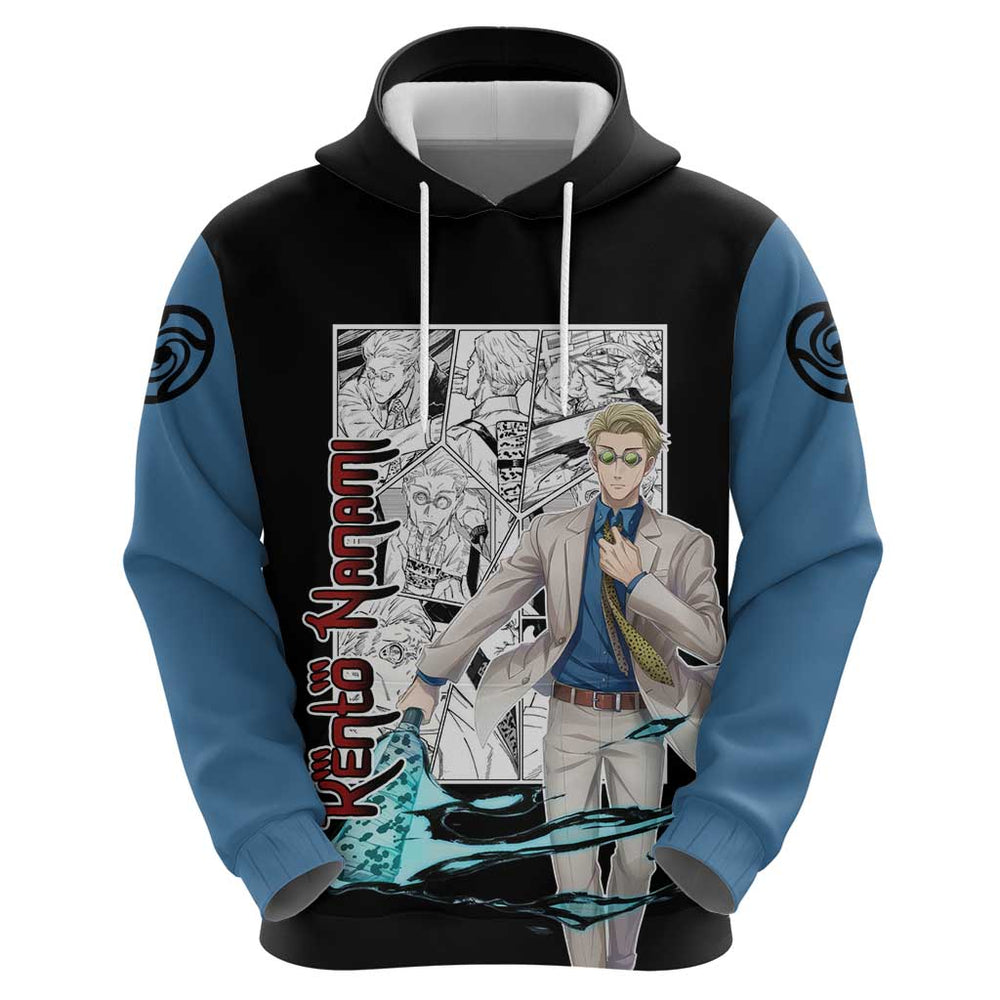 Kento Nanami - Jujusu Kaisen Hoodie Anime Mix Manga Style Kento Nanami - Jujusu Kaisen Hoodie Anime Mix Manga Style