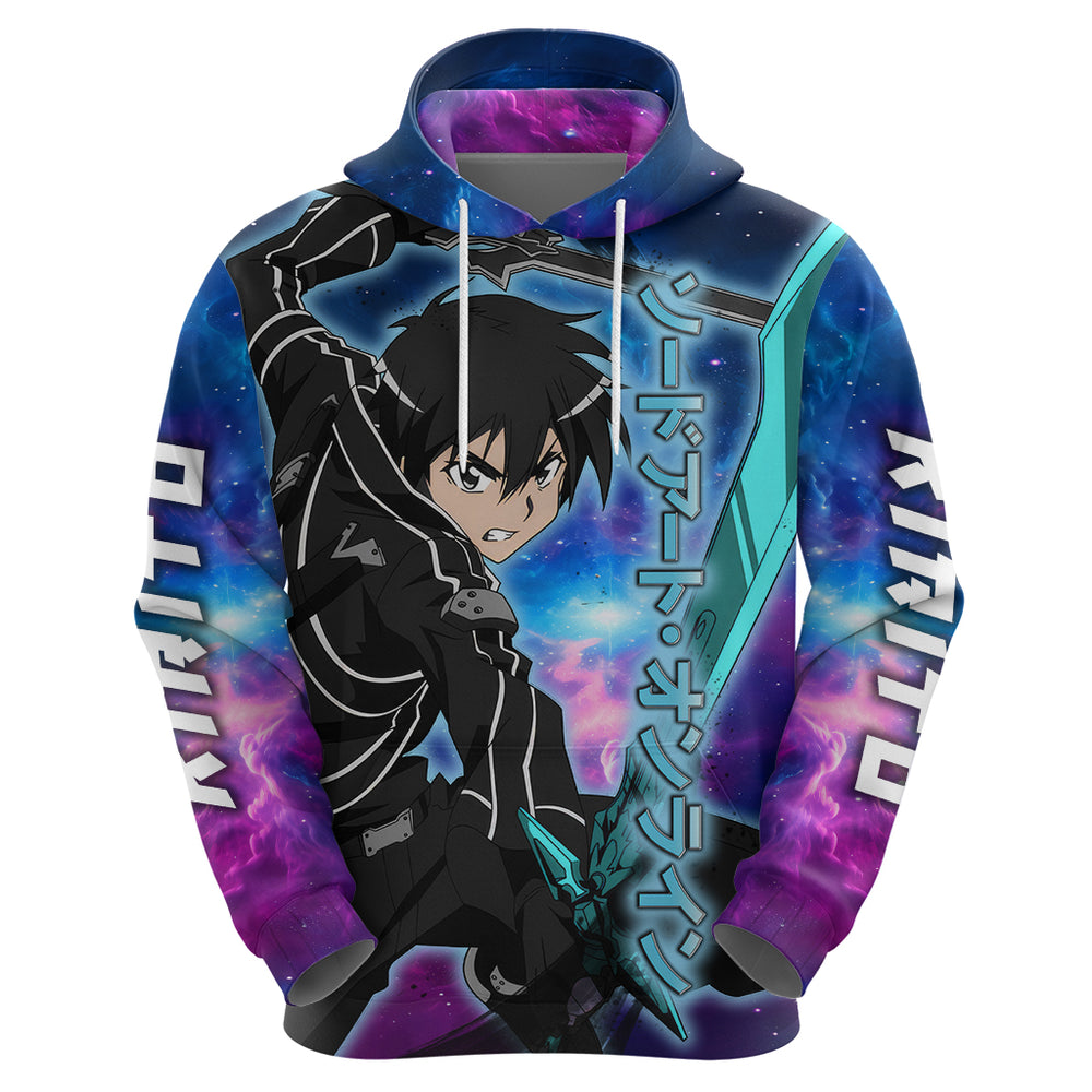 Kirito - Galaxy Style Hoodie Sword Art Galaxy Style Kirito - Galaxy Style Hoodie Sword Art Galaxy Style