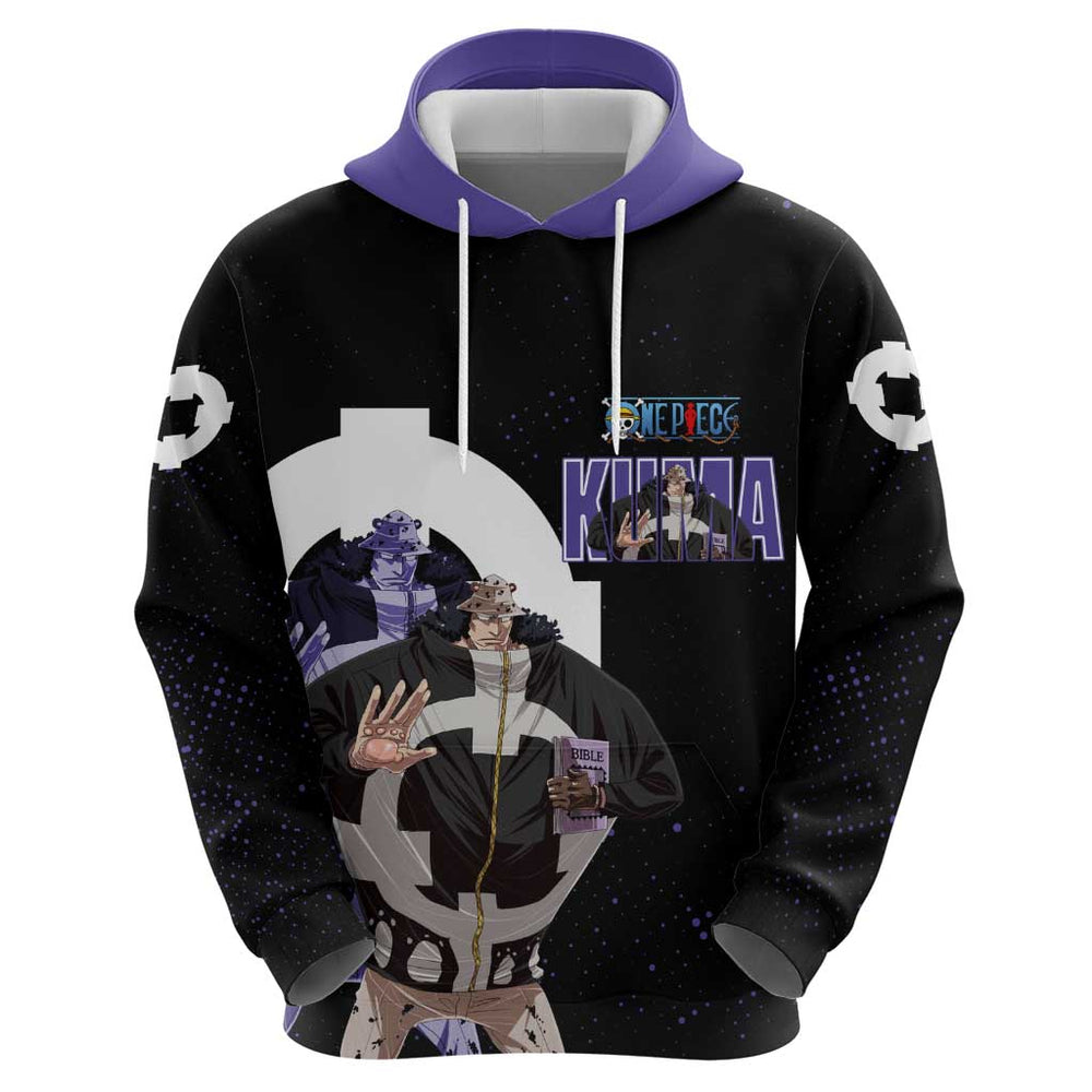Kuma One Piece Hoodie Retro Comic Dot Aesthetic Kuma One Piece Hoodie Retro Comic Dot Aesthetic