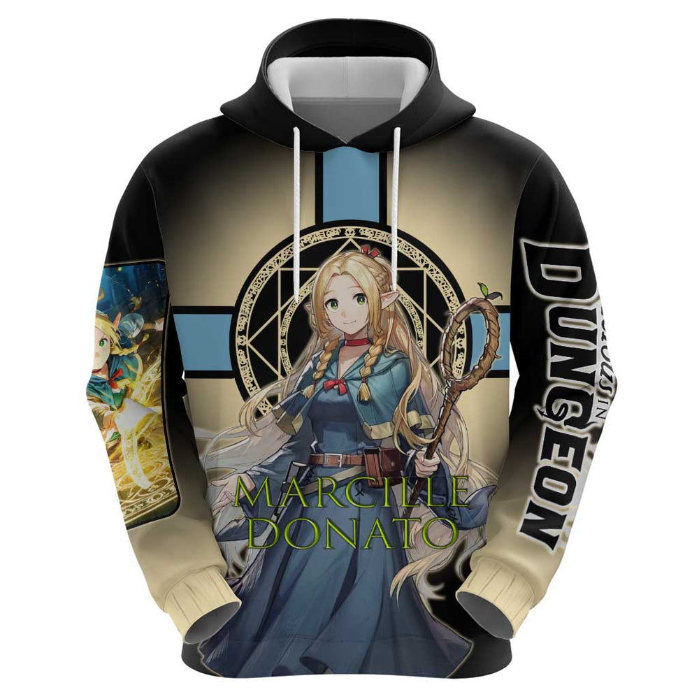 Marcille Donato Elf Mage Hoodie Fantasy Anime Illustration Style Marcille Donato Elf Mage Hoodie Fantasy Anime Illustration Style