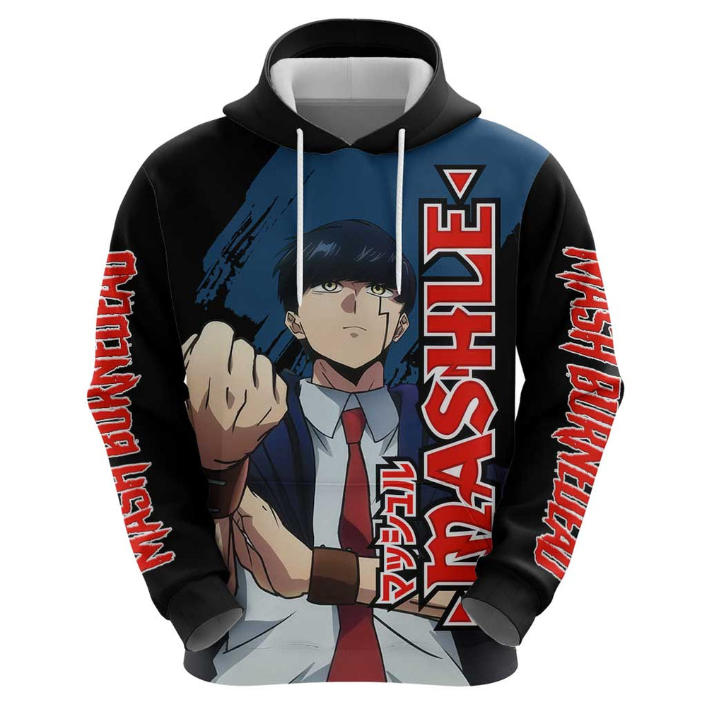 Mash Burnedead - Magic And Muscles Hoodie Anime Style Mash Burnedead - Magic And Muscles Hoodie Anime Style
