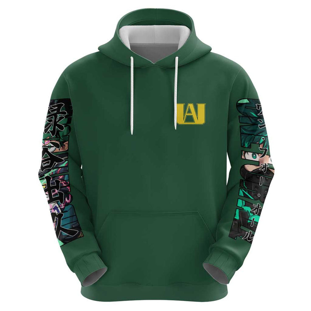 Midoriya Izuku My Hero Academia Hoodie Anime Style Midoriya Izuku My Hero Academia Hoodie Anime Style