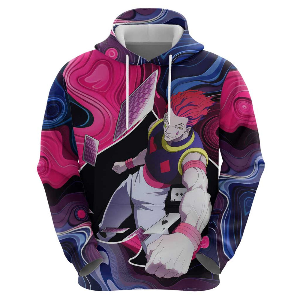 Mystic Faces Hisoka Hunter X Hunter Hoodie Anime Mix Hippie Style Mystic Faces Hisoka Hunter X Hunter Hoodie Anime Mix Hippie Style