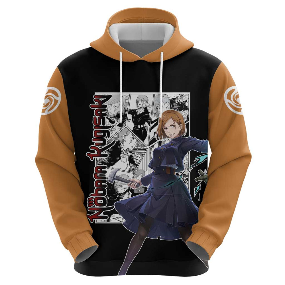 Nobara Kugisaki - Jujustu Kaisen Hoodie Anime Mix Manga Style Nobara Kugisaki - Jujustu Kaisen Hoodie Anime Mix Manga Style