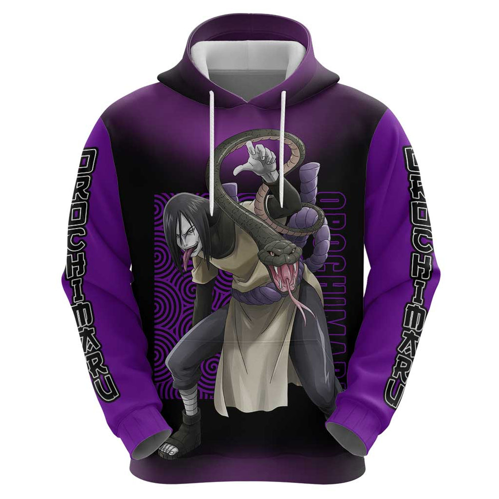 Orochimaru - Naruto Hoodie Anime Style Orochimaru - Naruto Hoodie Anime Style