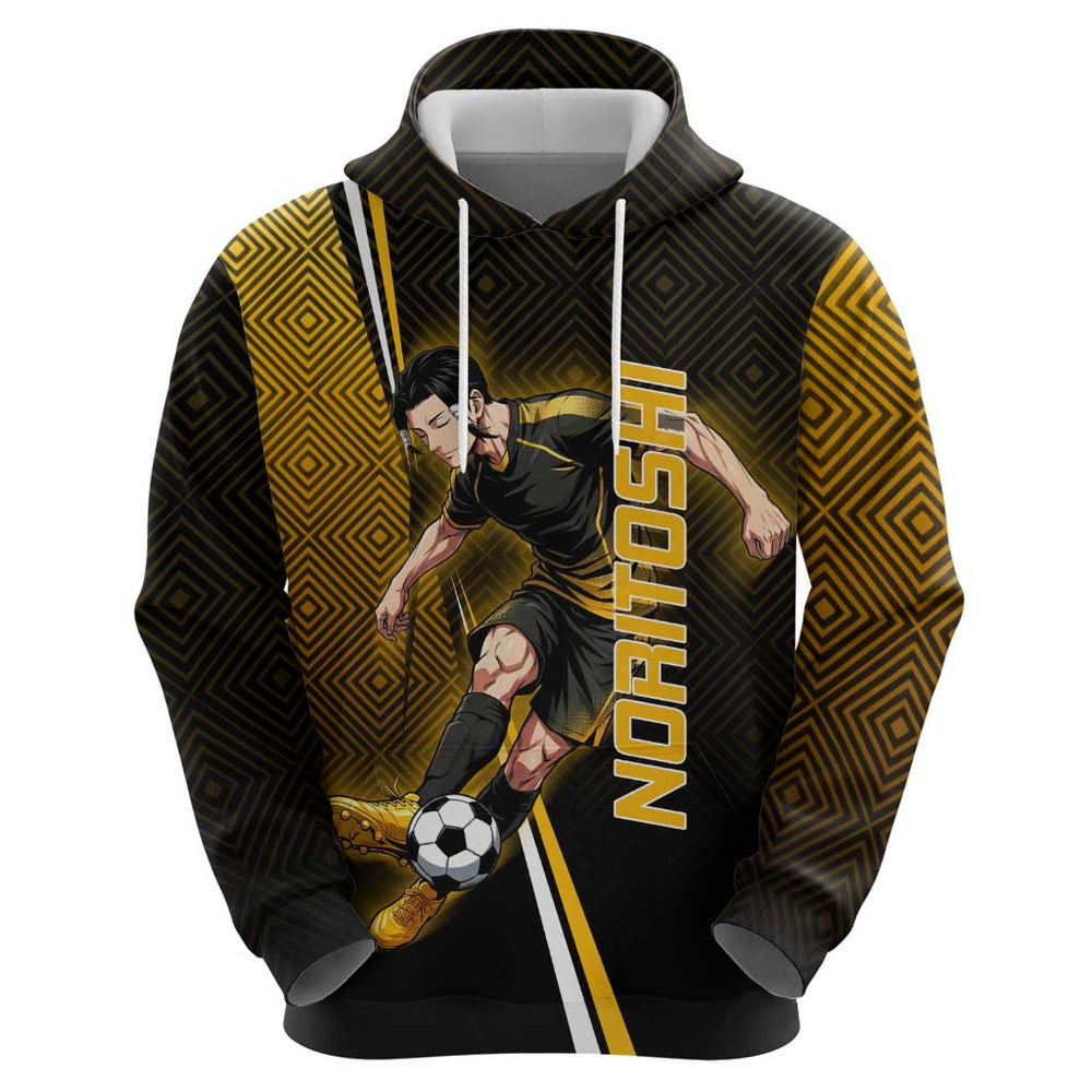 Personalized Noritoshi Kamo Jujutsu Kaisen Hoodie Anime Soccer Theme with Yellow Geometric Design Personalized Noritoshi Kamo Jujutsu Kaisen Hoodie Anime Soccer Theme with Yellow Geometric Design