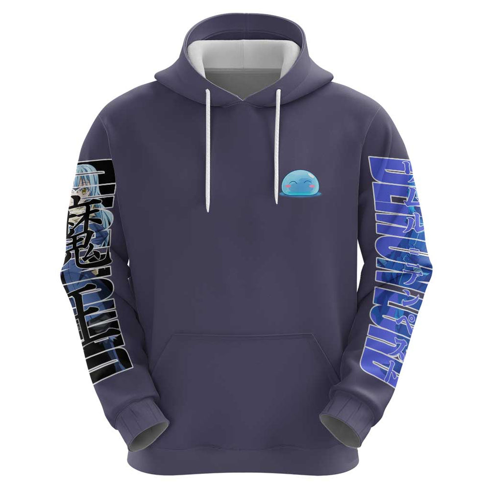 Rimuru Tempest - That Time I Got Reincarnated - Demon Lord Hoodie Anime Style Rimuru Tempest - That Time I Got Reincarnated - Demon Lord Hoodie Anime Style